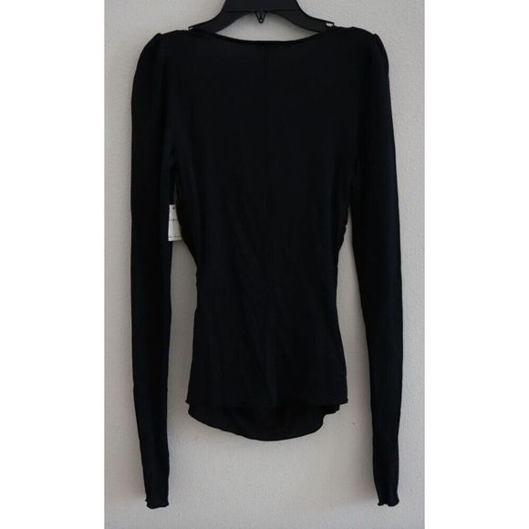 Intimately Free People OB1251780 Women's Sz S Black Wind Down Layering Top - Picture 2 of 8
